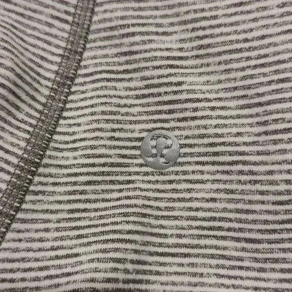 Lululemon Warm Your Core Long Sleeve TeeTonka Stripe Heathered Slate White - Picture 10 of 10